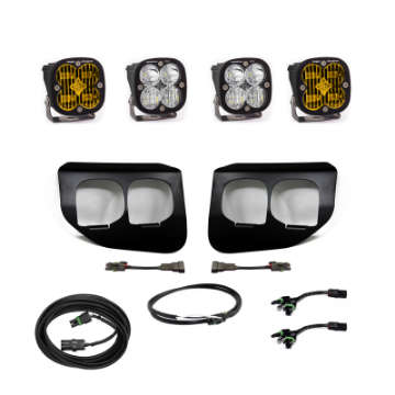 Picture of Baja Designs Ford Super Duty 20-On Fog Lights FPK Amber SAE-Sport DC Baja Designs w-Upfitter