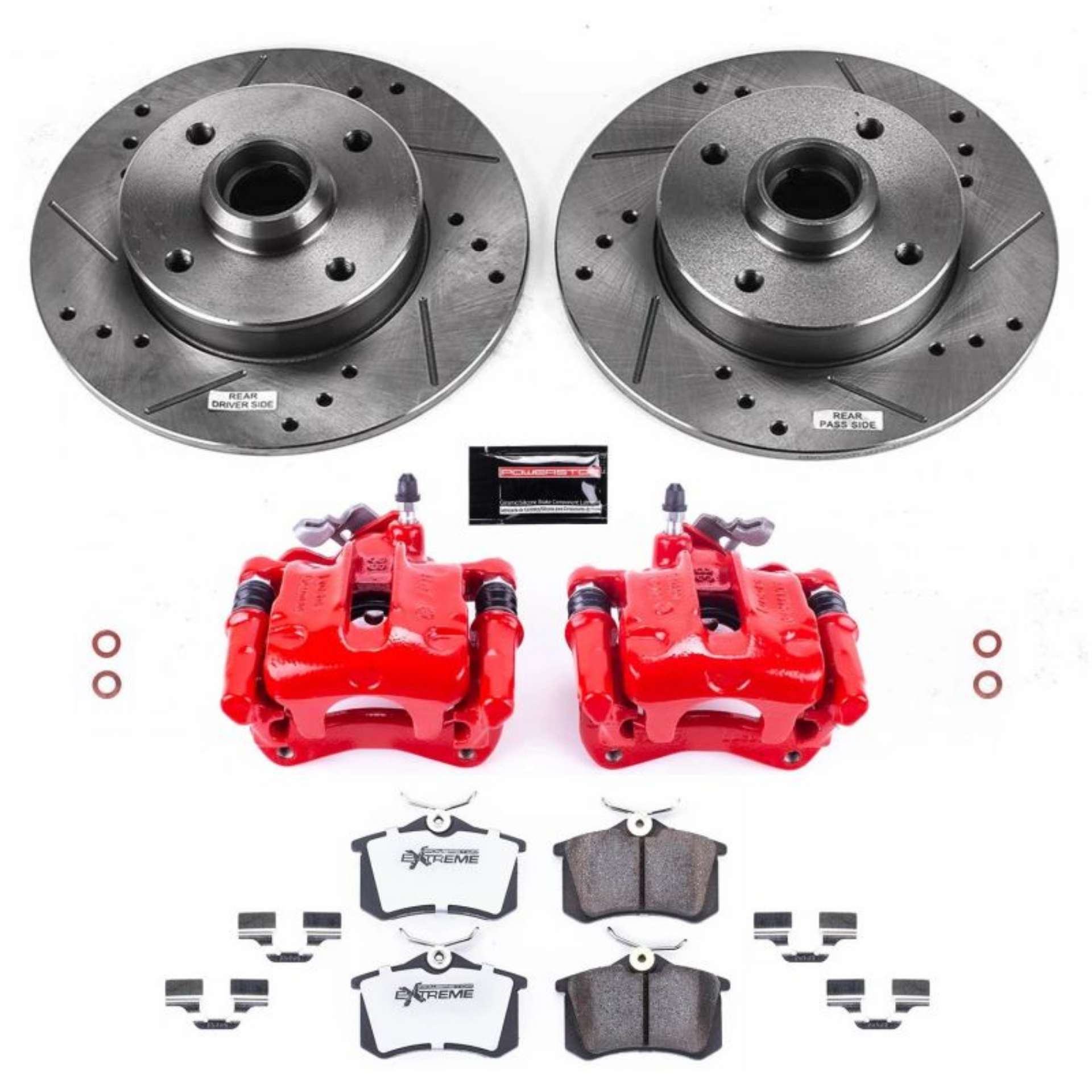 Picture of Power Stop 95-97 Volkswagen Passat Rear Z26 Street Warrior Brake Kit w-Calipers