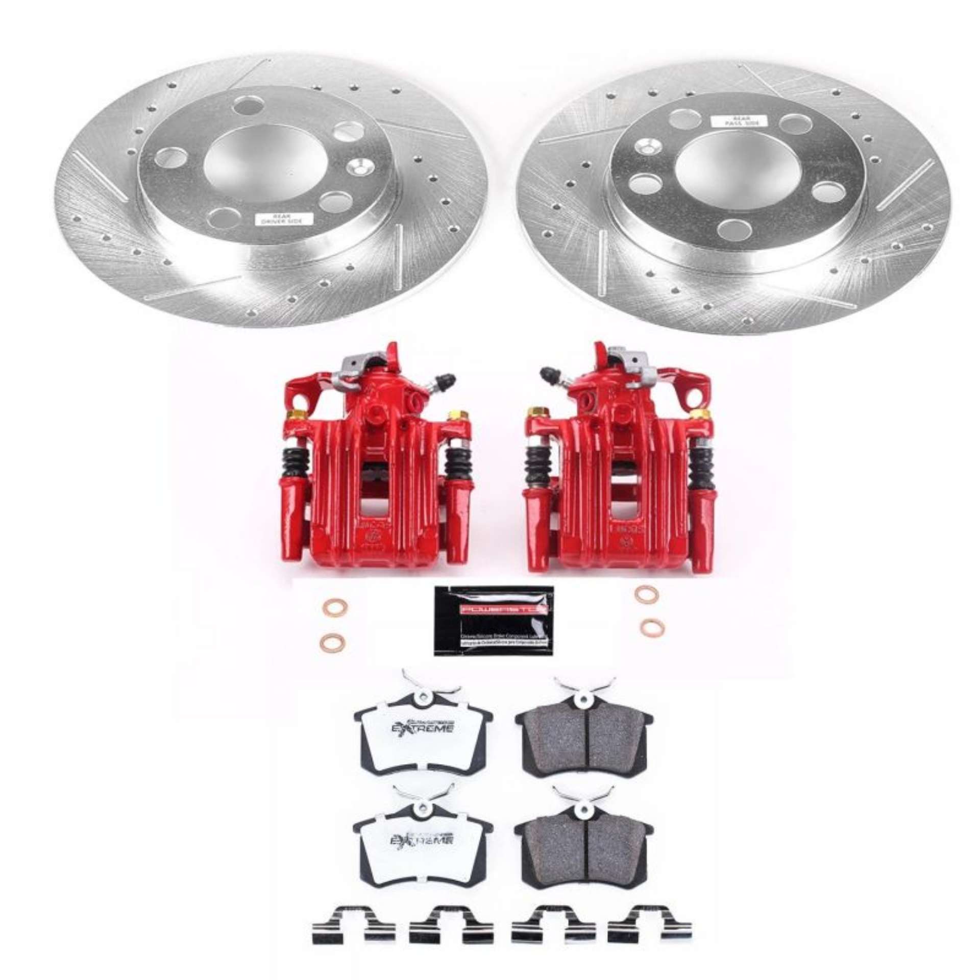 Picture of Power Stop 98-99 Volkswagen Beetle Rear Z26 Street Warrior Brake Kit w-Calipers