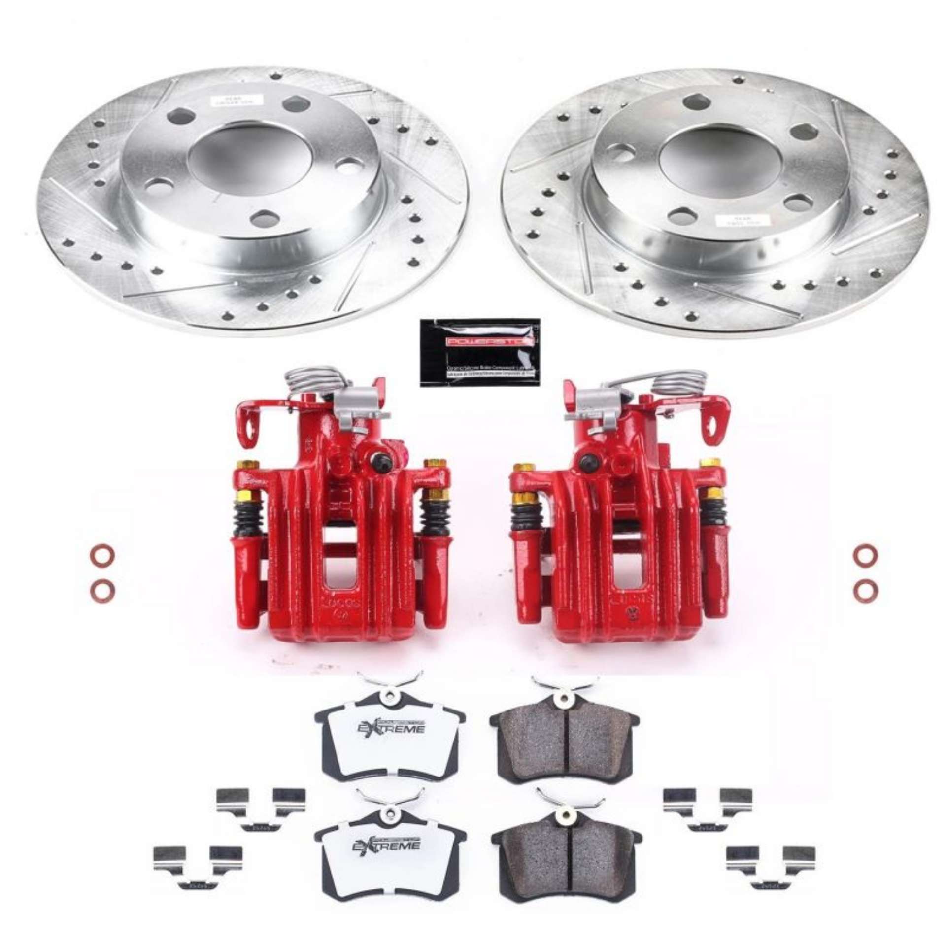 Picture of Power Stop 99-05 Volkswagen Passat Rear Z26 Street Warrior Brake Kit w-Calipers