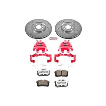 Picture of Power Stop 02-04 Volkswagen Golf Front Z26 Street Warrior Brake Kit w-Calipers