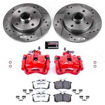 Picture of Power Stop 93-94 Volkswagen Golf Rear Z26 Street Warrior Brake Kit w-Calipers