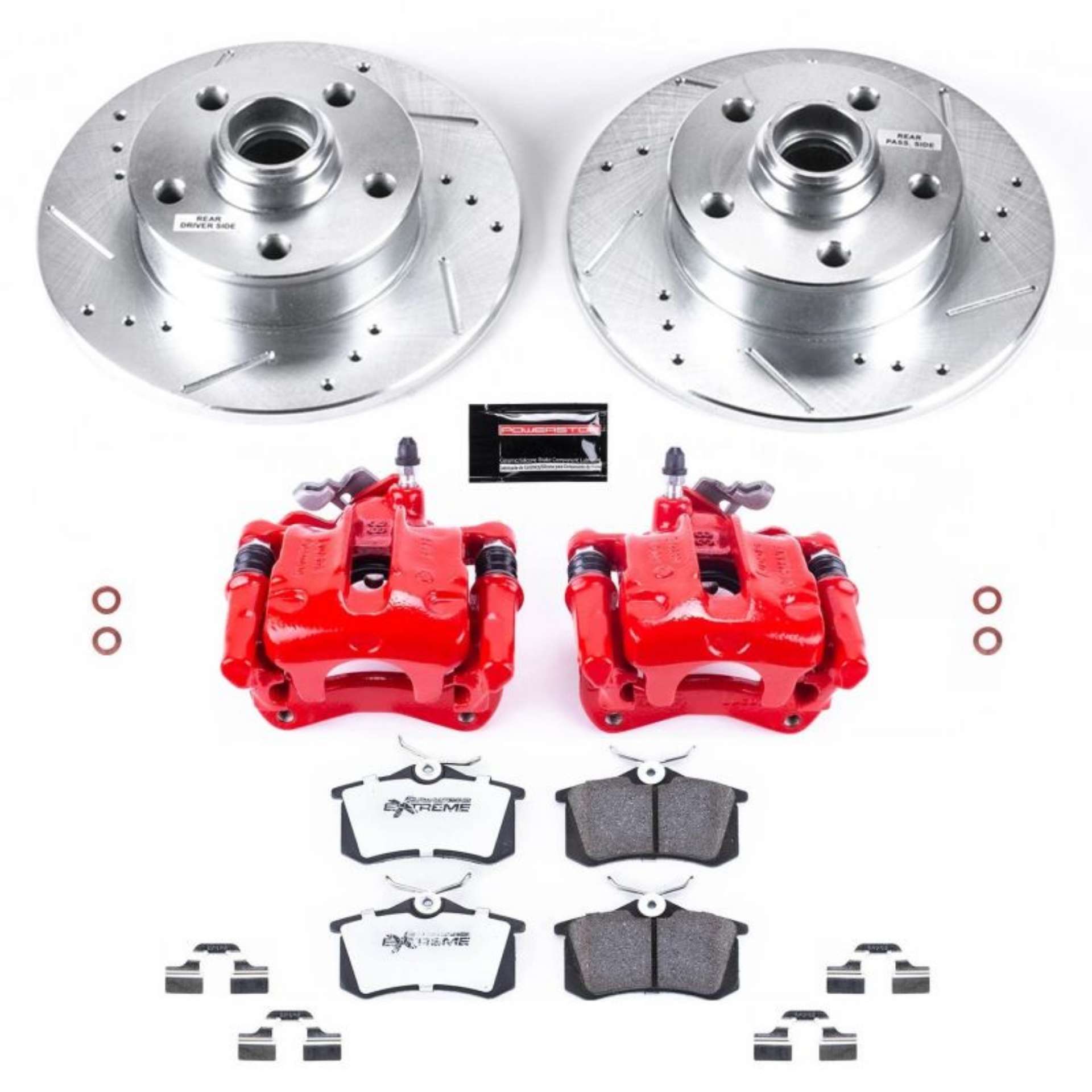 Picture of Power Stop 94-99 Volkswagen Golf Rear Z26 Street Warrior Brake Kit w-Calipers