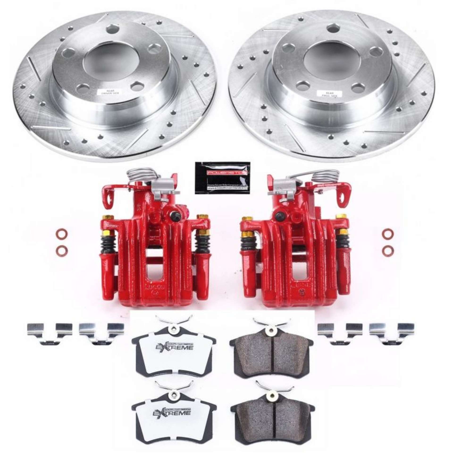 Picture of Power Stop 98-04 Audi A6 Quattro Rear Z26 Street Warrior Brake Kit w-Calipers