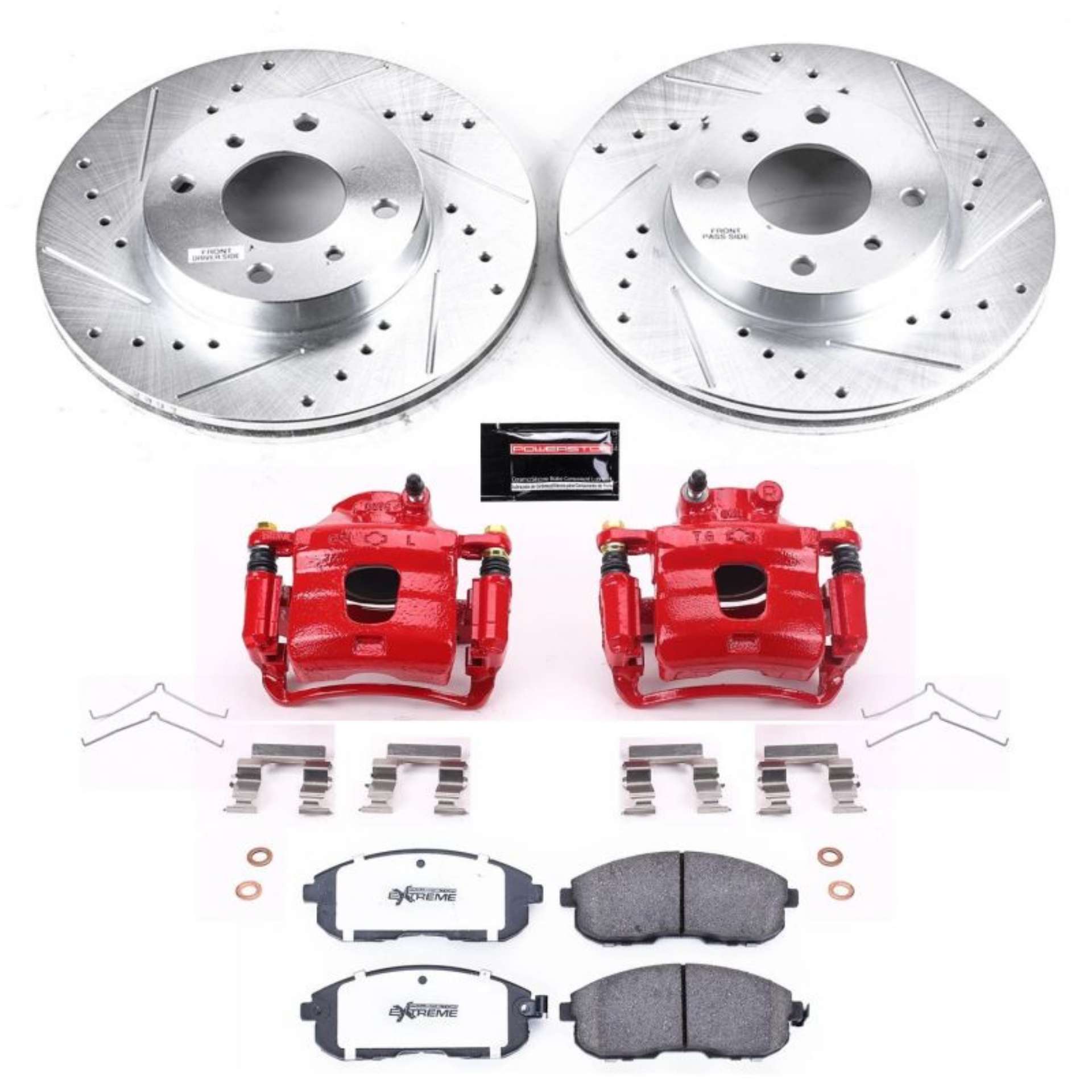 Picture of Power Stop 93-01 Nissan Altima Front Z26 Street Warrior Brake Kit w-Calipers