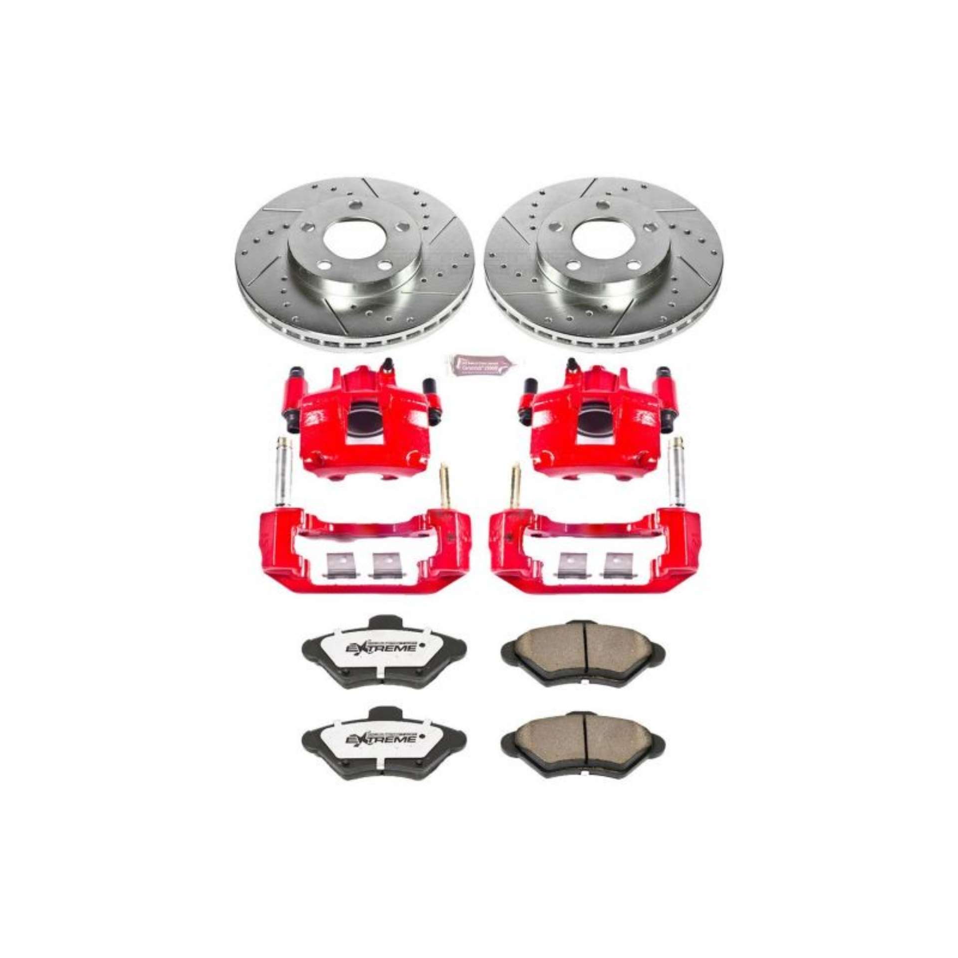 Picture of Power Stop 94-98 Ford Mustang Front Z26 Street Warrior Brake Kit w-Calipers