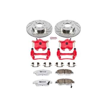 Picture of Power Stop 93-95 Honda Civic Front Z26 Street Warrior Brake Kit w-Calipers