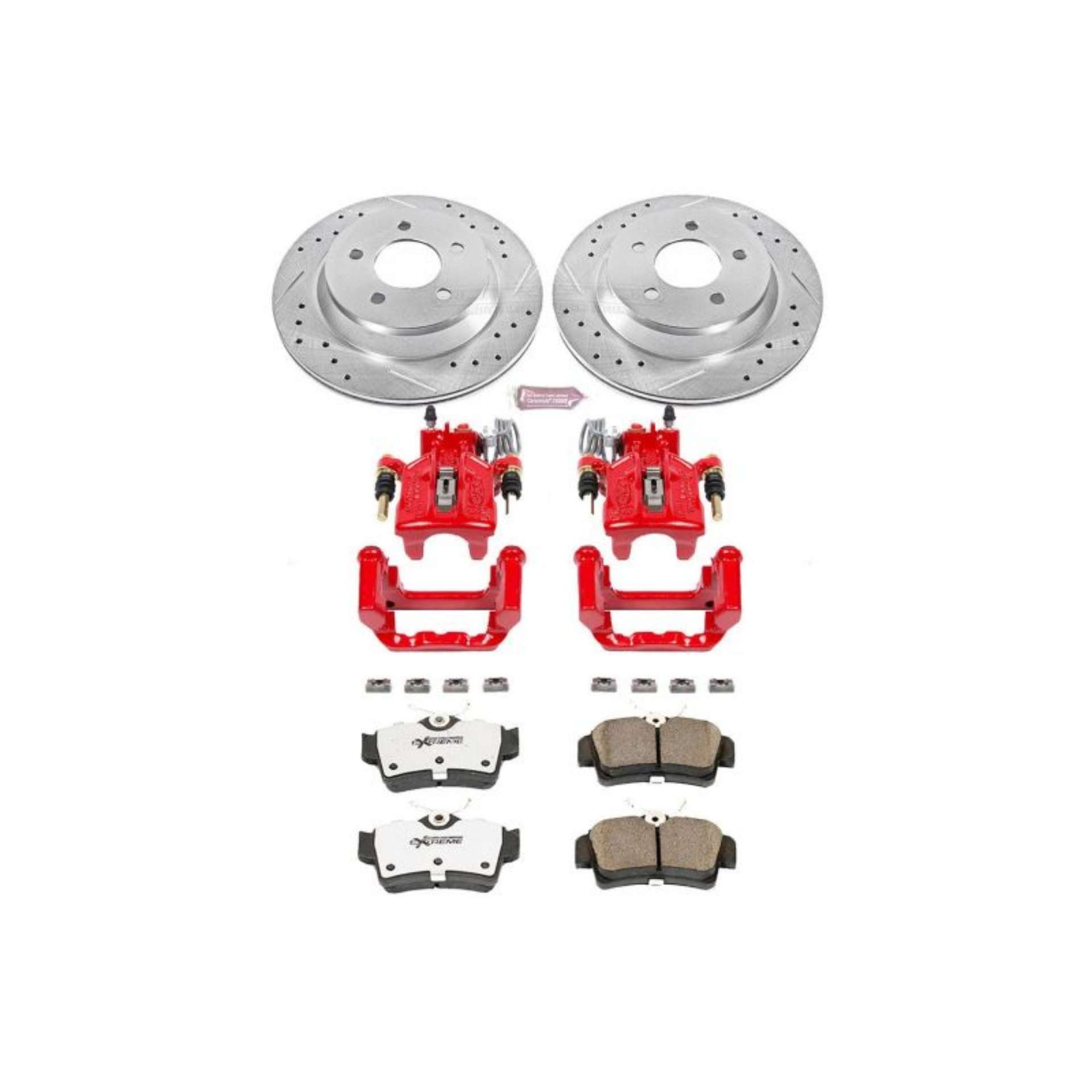 Picture of Power Stop 94-99 Ford Mustang Rear Z26 Street Warrior Brake Kit w-Calipers