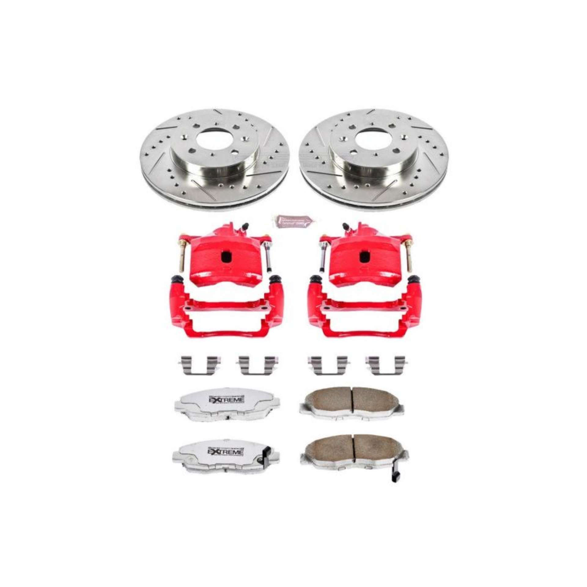 Picture of Power Stop 96-05 Honda Civic Front Z26 Street Warrior Brake Kit w-Calipers