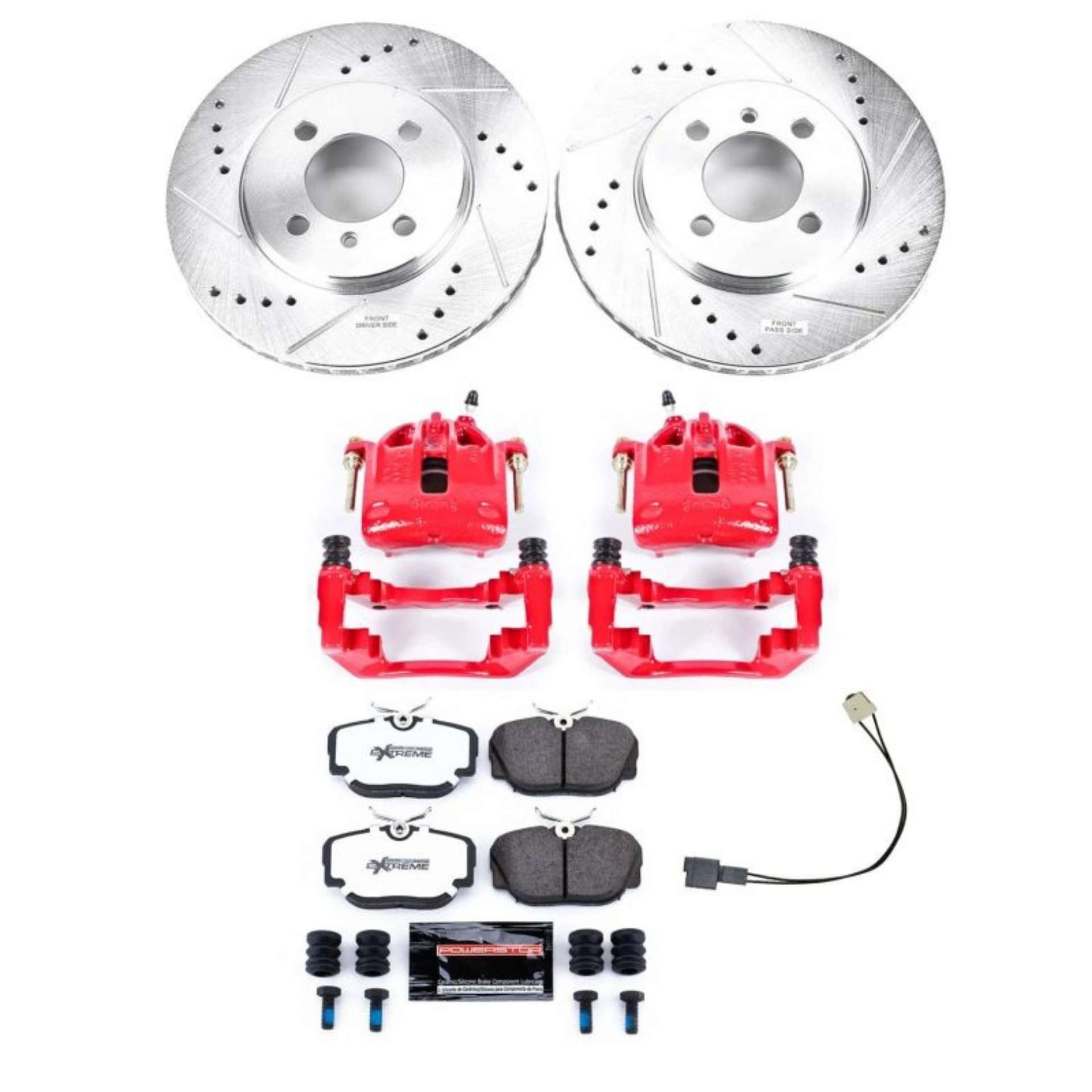 Picture of Power Stop 91-92 BMW 318i Front Z26 Street Warrior Brake Kit w-Calipers