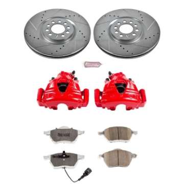 Picture of Power Stop 99-06 Audi TT Front Z26 Street Warrior Brake Kit w-Calipers