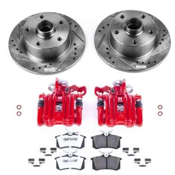 Picture of Power Stop 98-01 Audi A4 Rear Z26 Street Warrior Brake Kit w-Calipers