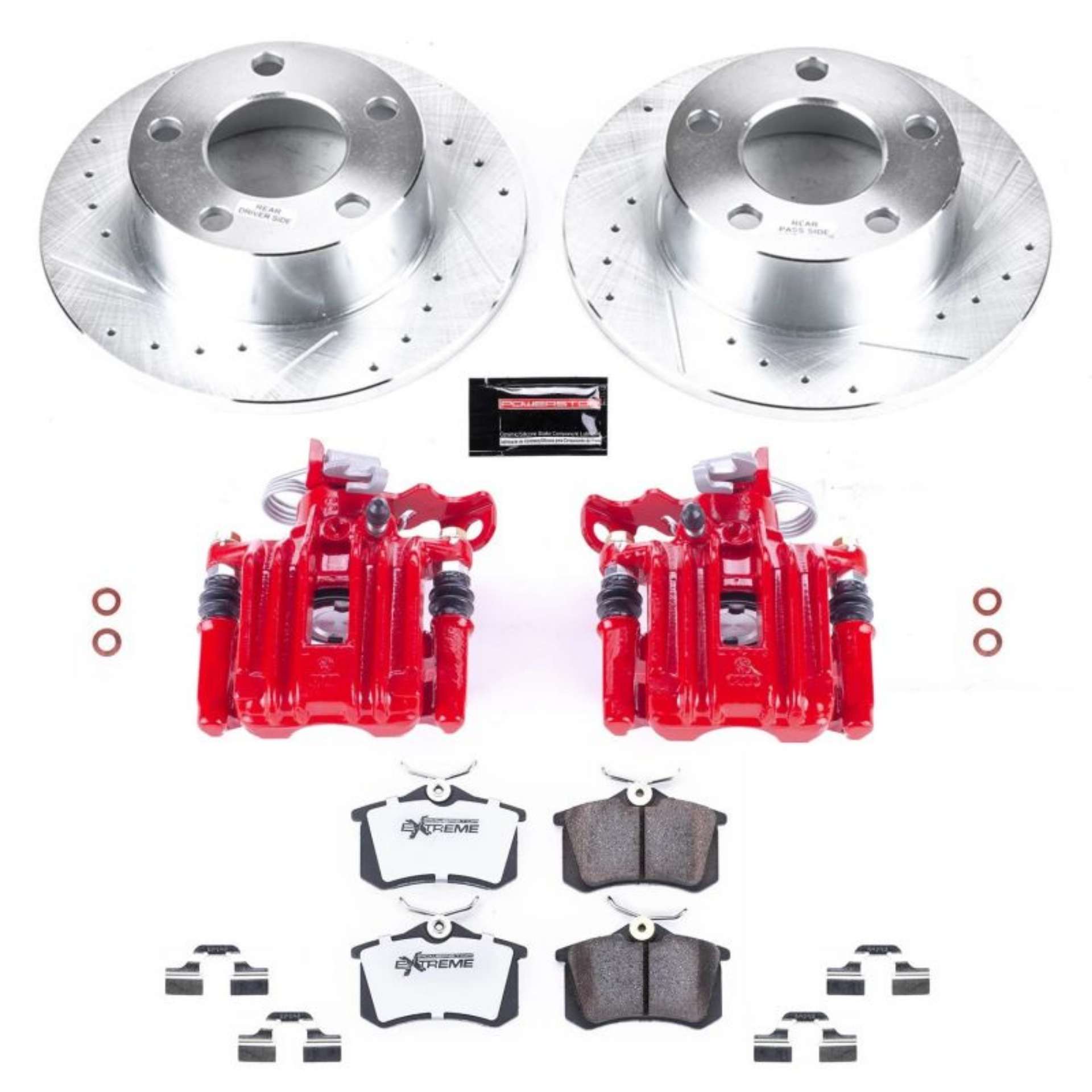 Picture of Power Stop 98-04 Audi A6 Rear Z26 Street Warrior Brake Kit w-Calipers