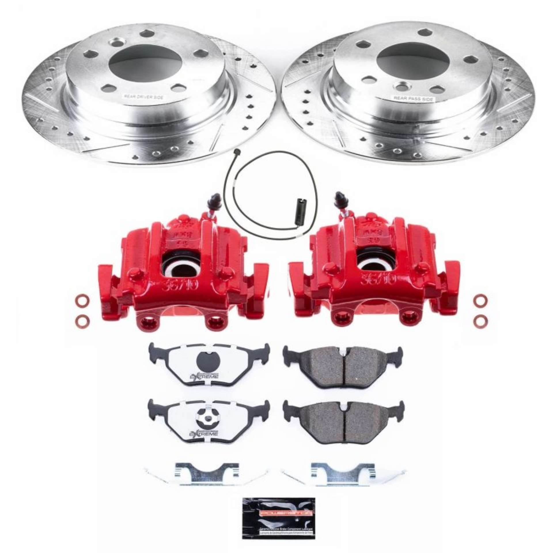 Picture of Power Stop 96-02 BMW Z3 Rear Z26 Street Warrior Brake Kit w-Calipers