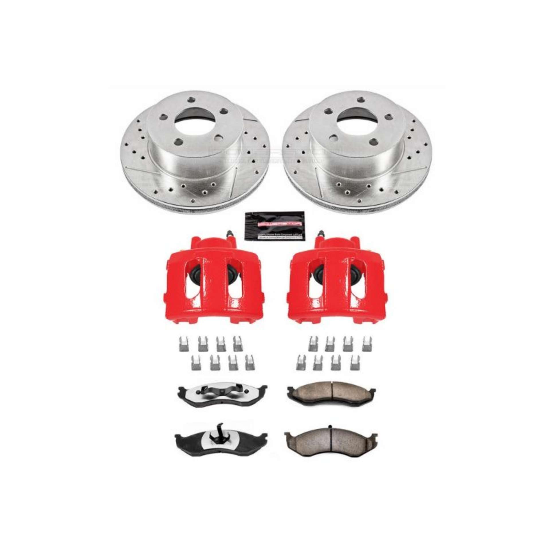 Picture of Power Stop 90-99 Jeep Cherokee Front Z36 Truck & Tow Brake Kit w-Calipers