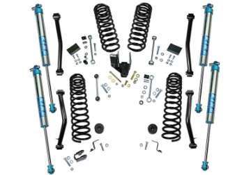 Picture of Superlift 18-20 Jeep Wrangler JL Unlimited - 4in Dual Rate Coil Lift Kit w- King 2-0 Shocks