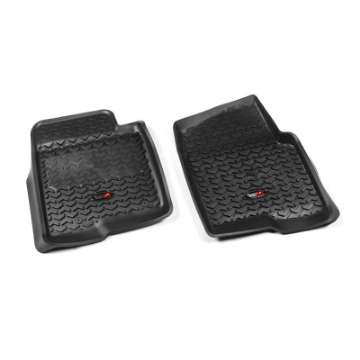 Picture of Rugged Ridge Floor Liner Front Black 2011-2014 Ford F-150 - Raptor Regular - Extended - Super Crew