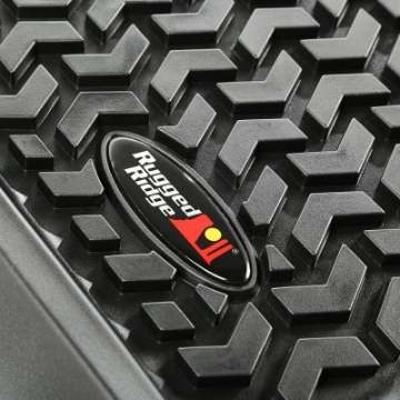 Picture of Rugged Ridge Floor Liner Front Black 2011-2014 Ford F-150 - Raptor Regular - Extended - Super Crew