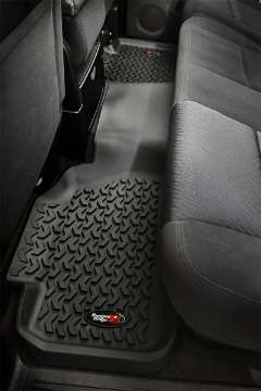 Picture of Rugged Ridge Floor Liner Rear Black 2007-2013 Chevrolet - GMC Silverado - Sierra 1500 Extended Cab