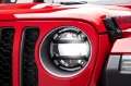 Picture of Rugged Ridge 18-20 Jeep Wrangler JL - 2020 Jeep Gladiator JT Black Elite Headlight Guards Black