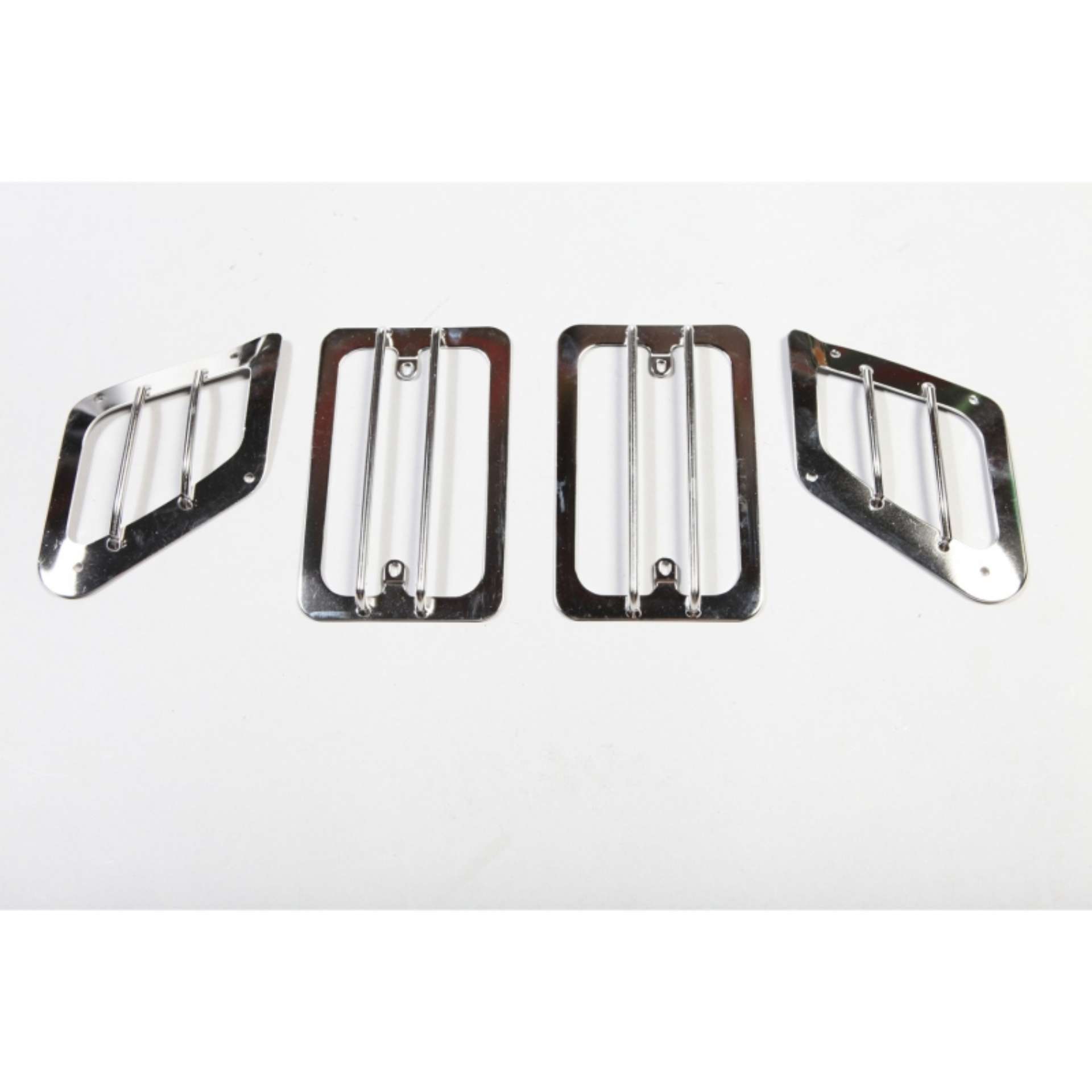 Picture of Rugged Ridge 97-06 Jeep Wrangler TJ Stainless Steel Side Marker - Turn Signal Euro Guard Set