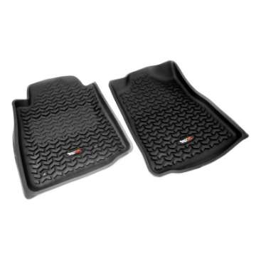 Picture of Rugged Ridge Floor Liner Front Black 2005-2011 Toyota Tacoma Regular - Access - Double Cab