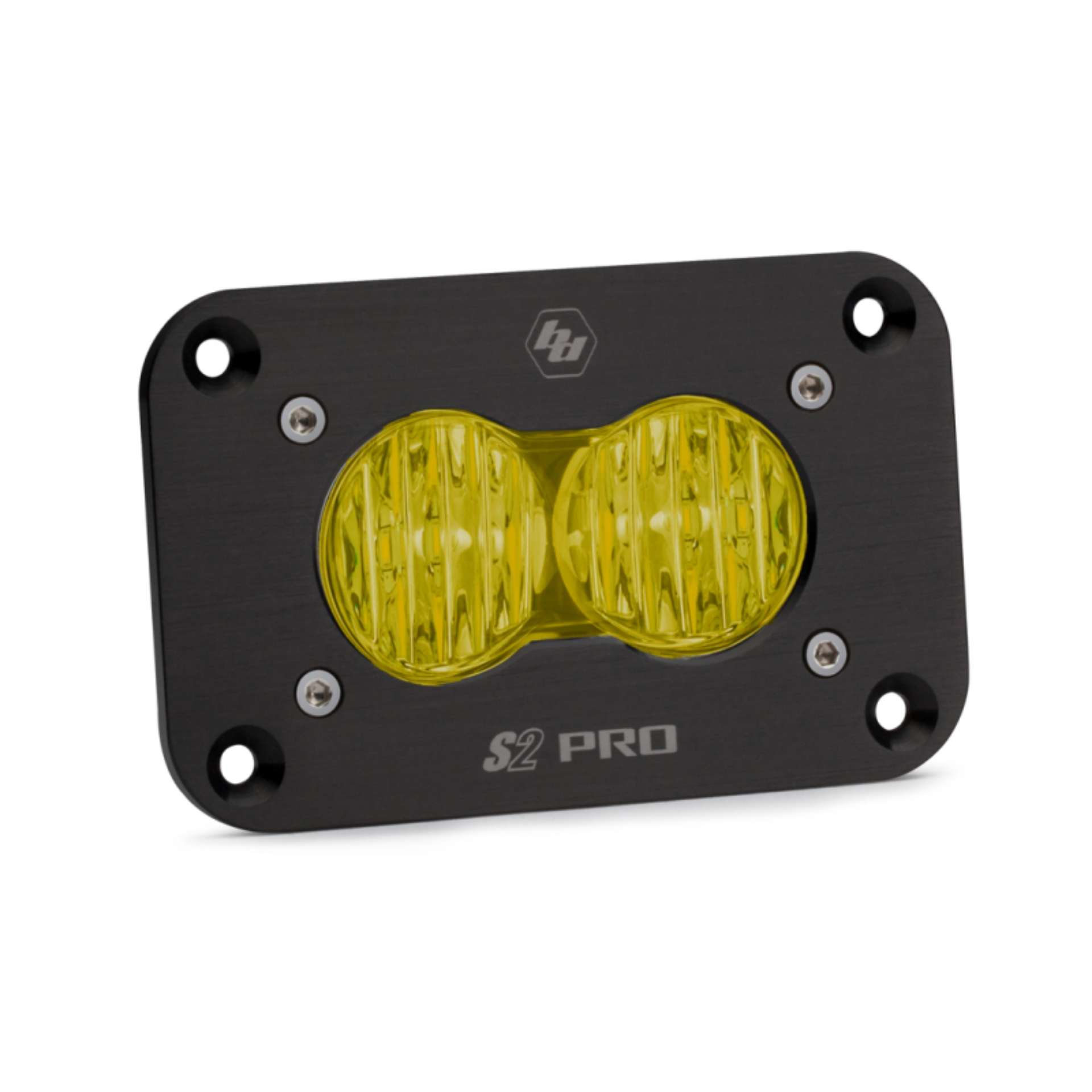 Picture of Baja Designs S2 Pro Wide Cornering Pattern Flush Mount LED Light - Amber