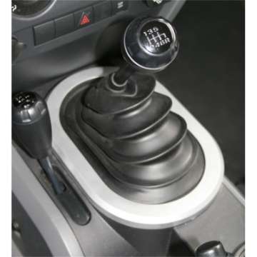 Picture of Rugged Ridge 07-10 Jeep Wrangler JK w- Manual Transmission Silver Shifter Bezel Trim