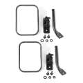 Picture of Rugged Ridge 97-18 Jeep Wrangler Textured Black Rectangular Stubby Trail Mirror Kit