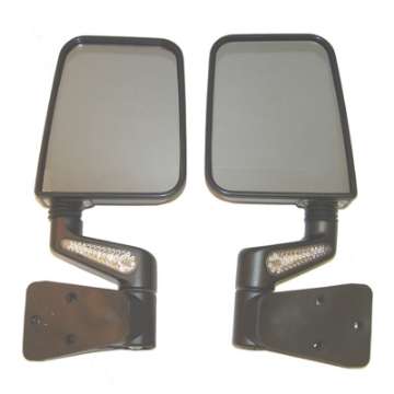 Picture of Rugged Ridge 87-02 Jeep Wrangler YJ-TJ Black Heated Door Mirror Kit w- LED Signals