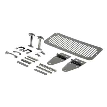 Picture of Rugged Ridge 76-86 Jeep CJ - 87-95 Jeep Wrangler Stainless Steel Hood Dress Up Kit