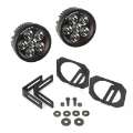 Picture of Rugged Ridge 07-18 Jeep Wrangler JK Bumper Mounted Circular LED Light & Mount Kit