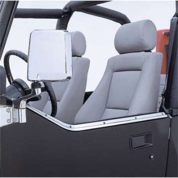 Picture of Rugged Ridge 87-95 Jeep Wrangler YJ Stainless Steel Half Door Retaining Channel