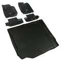 Picture of Rugged Ridge Floor Liner Front-Rear-Cargo Black 2007-2010 Jeep Wrangler JK 2 Dr