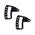 Picture of Rugged Ridge Aluminum Grab Handles Front Pair Black 07-18 Jeep Wrangler JK-JKU