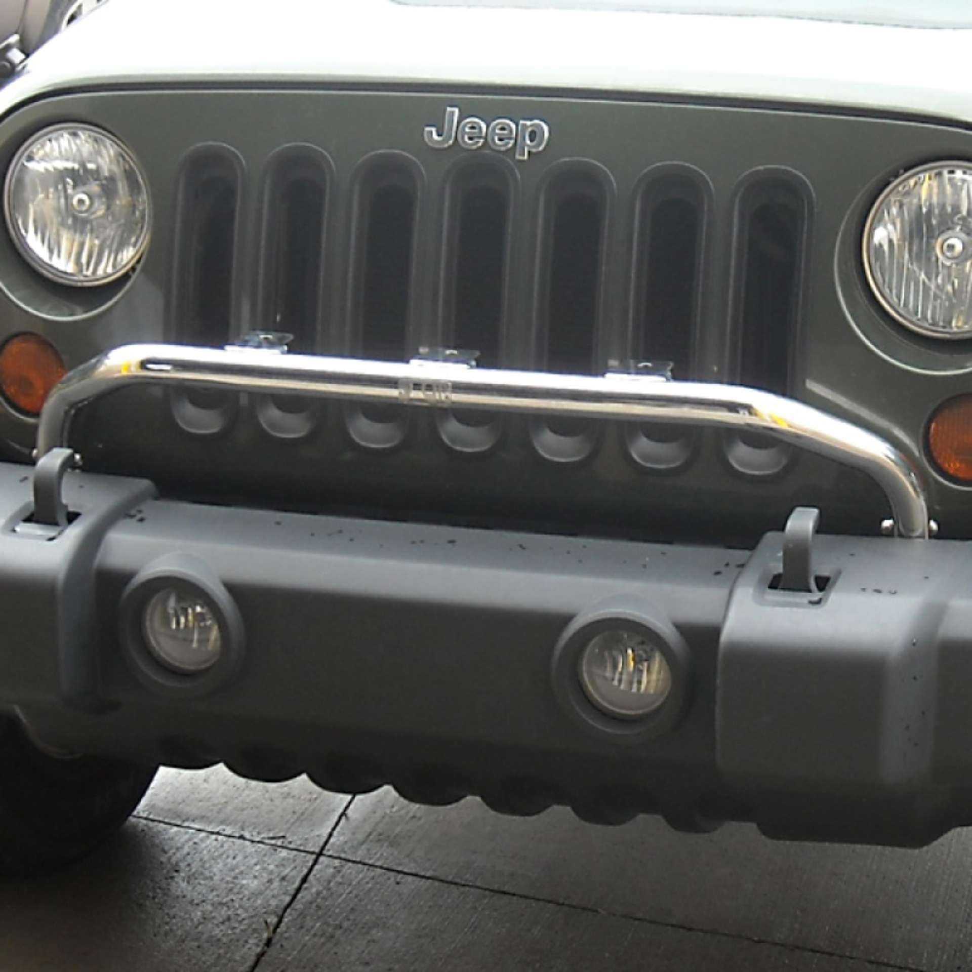 Picture of Rugged Ridge 07-18 Jeep Wrangler JK Stainless Steel Bumper Mounted Light Bar