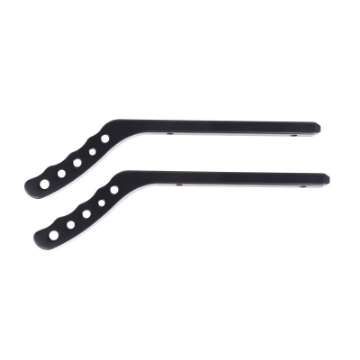 Picture of Rugged Ridge Aluminum Grab Handles Rear Pair Black 07-18 Jeep Wrangler JK-JKU