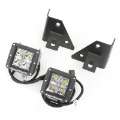 Picture of Rugged Ridge 76-95 Jeep Wrangler CJ-YJ Square Windshield LED Kit w- Brackets