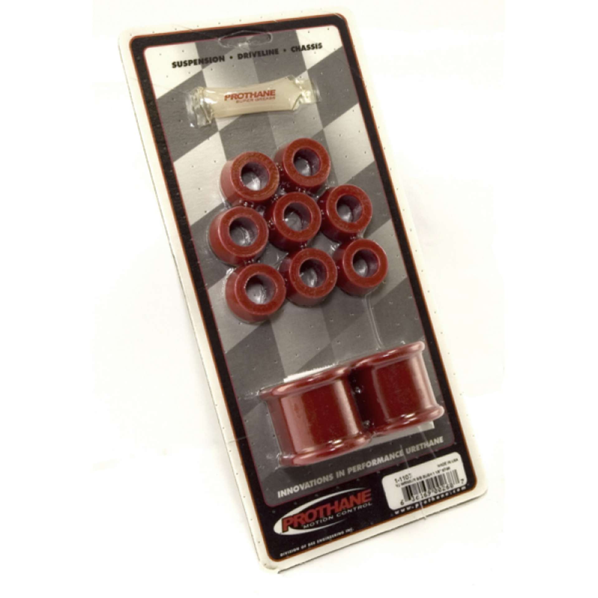 Picture of Rugged Ridge Front Swaybar Bushing Kit Red 1-1-8-Ines 87-95 Jeep Wrangler YJ