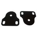 Picture of Rugged Ridge 76-95 Jeep CJ - Jeep Wrangler YJ Black Windshield Bracket Set