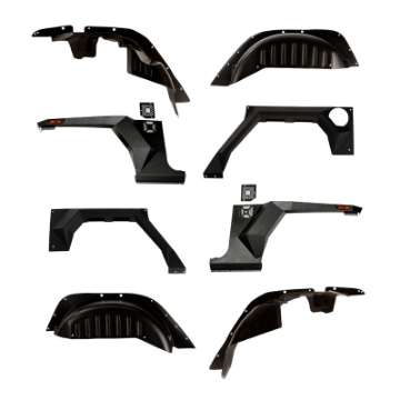 Picture of Rugged Ridge XHD Armor Fenders and Liner Kit 07-18 Jeep Wrangler JKU 4-Door