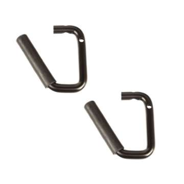 Picture of Rugged Ridge Steel Grab Handles Front Pair Black 07-18 Jeep Wrangler JK-JKU