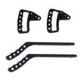 Picture of Rugged Ridge Aluminum Grab Handles F-R Kit Black 07-18 Jeep Wrangler JK-JKU