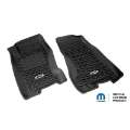 Picture of Rugged Ridge Floor Liner Front Black 1999-2004 Jeep Logo Grand Cherokee WJ