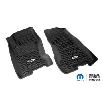 Picture of Rugged Ridge Floor Liner Front Black 1999-2004 Jeep Logo Grand Cherokee WJ