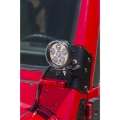 Picture of Rugged Ridge 97-06 Jeep Wrangler TJ Windshield Hinge Light Brackets Black