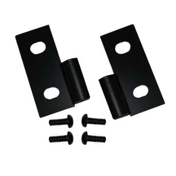 Picture of Rugged Ridge 76-06 Jeep CJ - Jeep Wrangler Black Lower Door Hinge Brackets