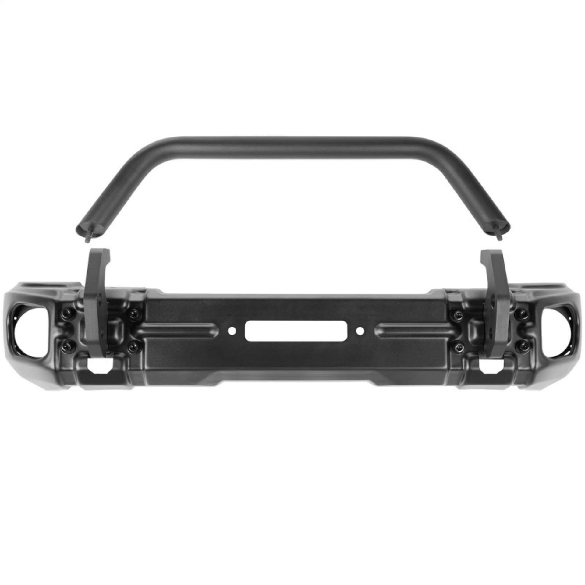 Picture of Rugged Ridge 18-20 Jeep Wrangler JL-JT Arcus Front Bumper Set w- Overrider