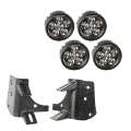 Picture of Rugged Ridge 97-06 Jeep Wrangler TJ-LJ 3-5in Round Dual A-Pillar LED Kit