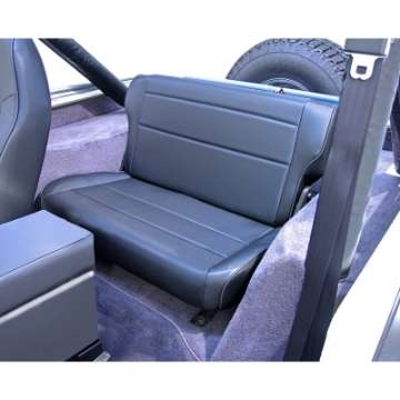 Picture of Rugged Ridge Fold & Tumble Rear Seat Black 76-86 Jeep CJ7-Laredo-Renegade